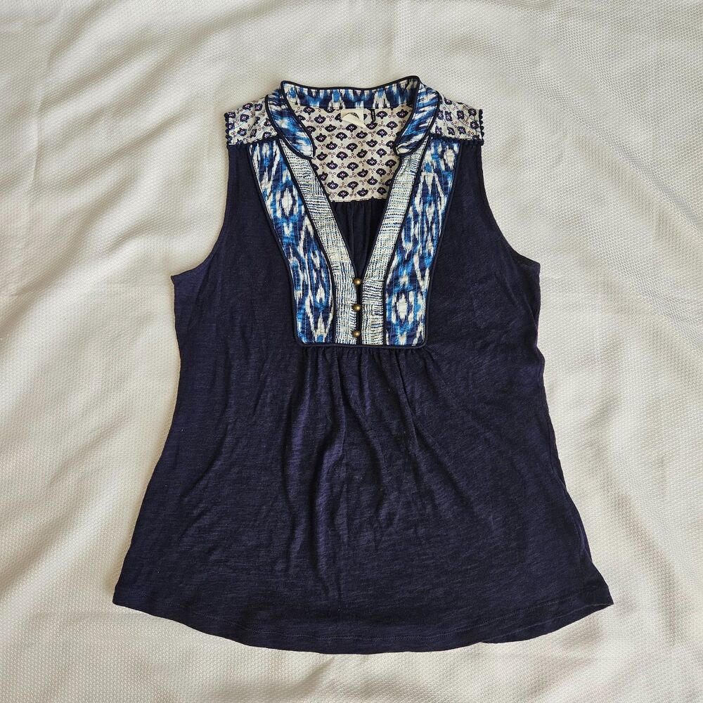 Akemi Kin Anthropologie Embroidered Evie Top Medium comfortable